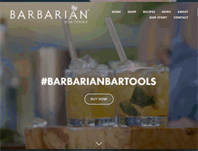 Tablet Screenshot of barbarianbartools.com